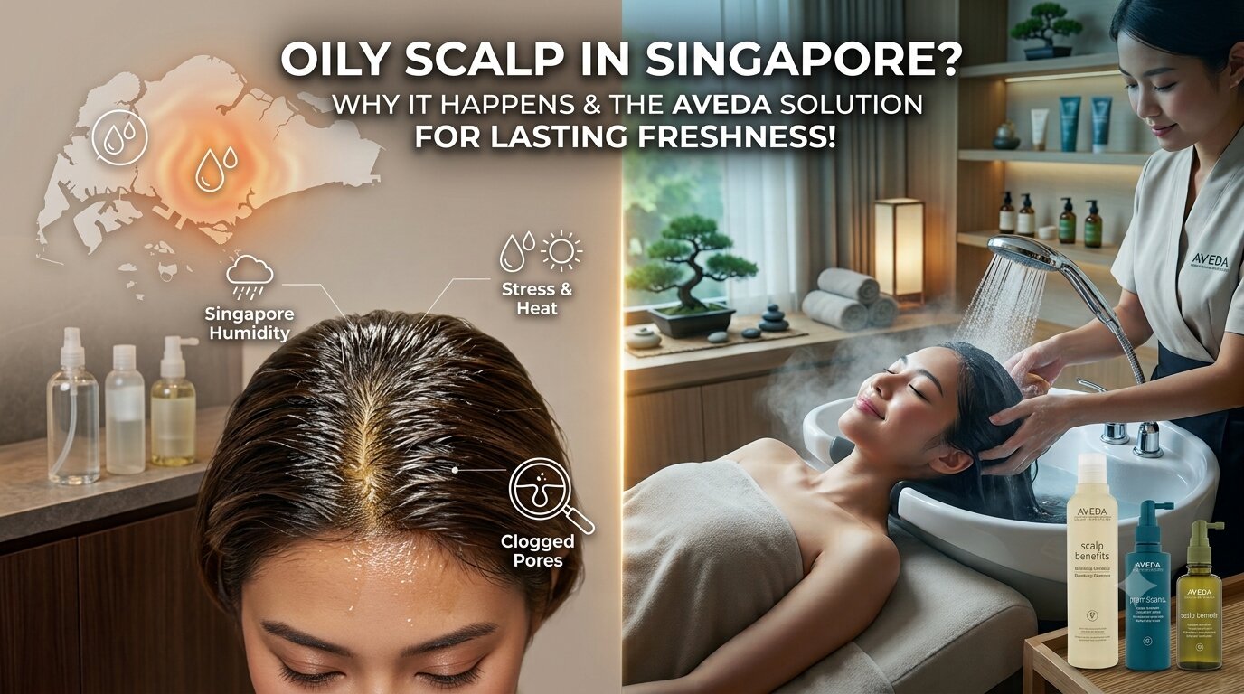Oily Scalp in Singapore? Why It Happens and How Aveda Scalp Care Can Help You Feel Fresh