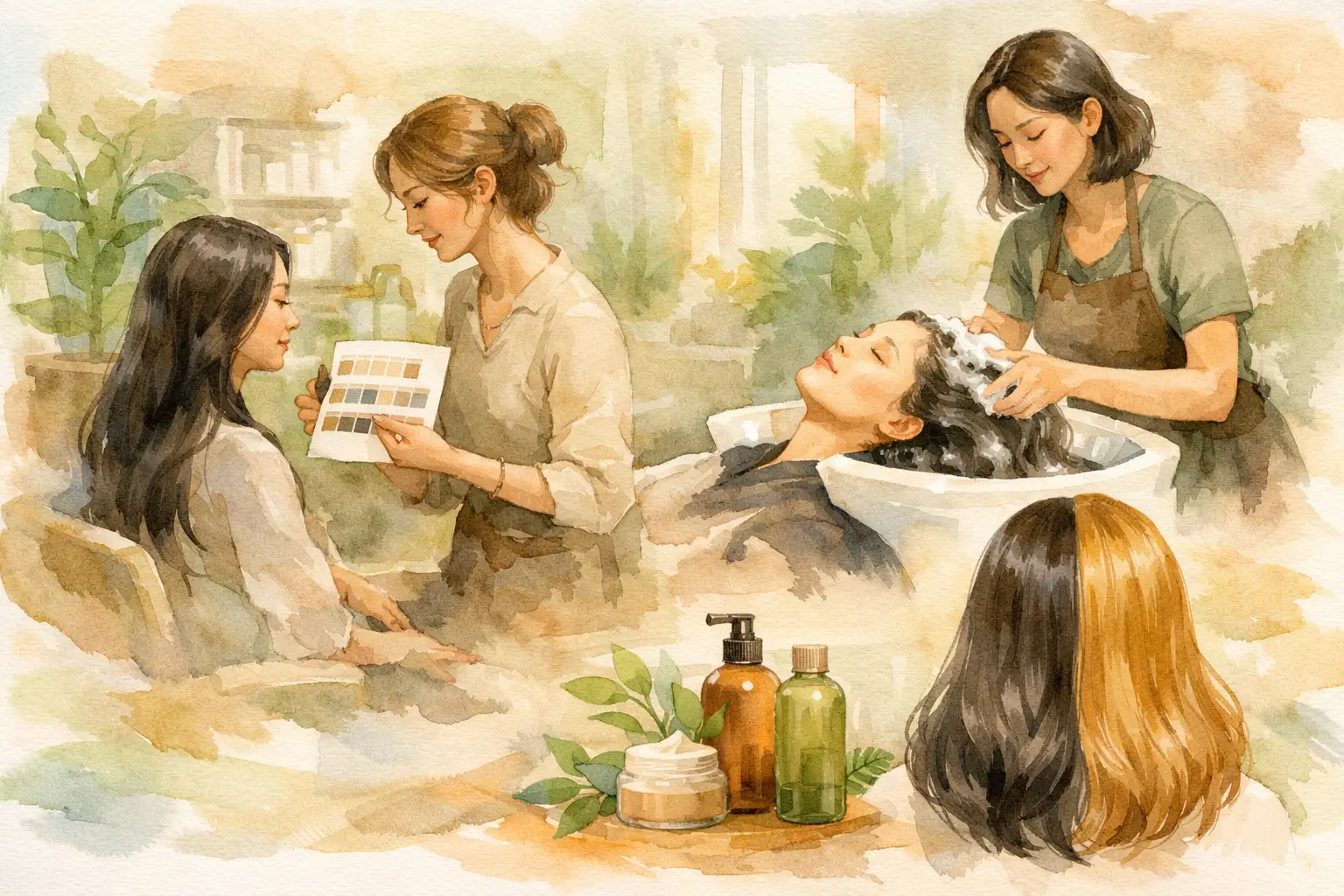 Aveda染发护理区别 染前染后如何兼顾发色头皮与柔顺光泽