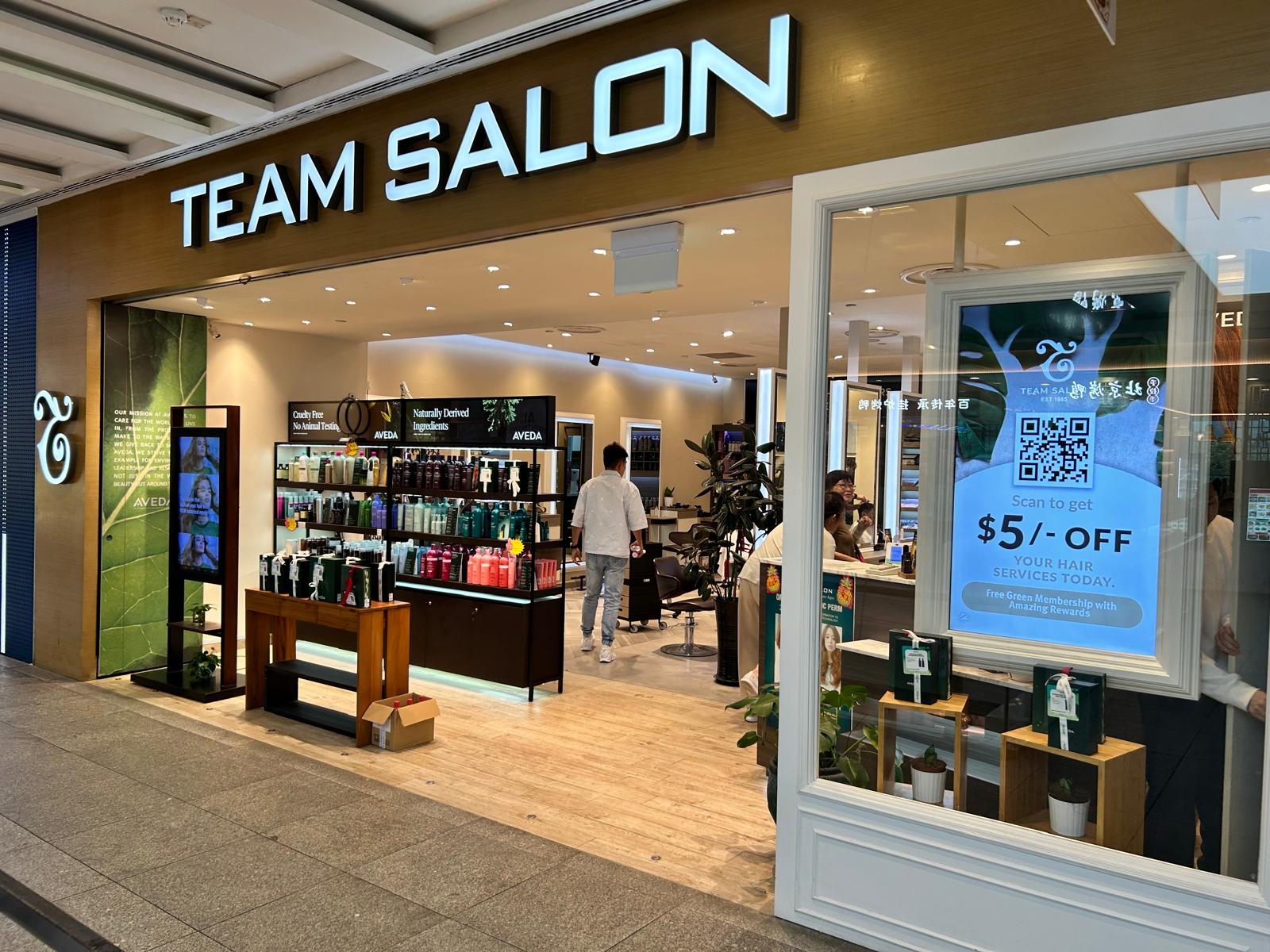 Team Salon Jurong hair salon interior