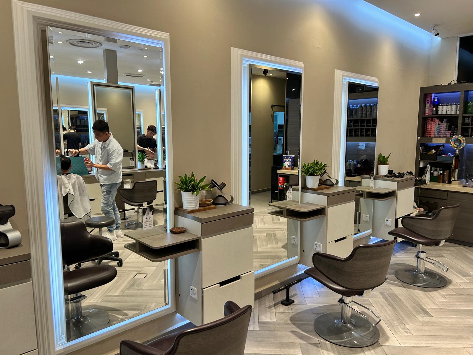 Hair styling at Team Salon Jurong
